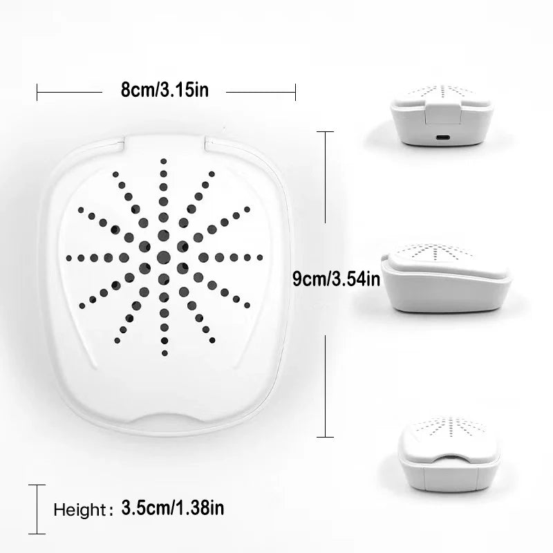 Hearing Aids UV Drying and Sterilization Box, Electronic Dehumidifier, USB Type-C Plug-in-2