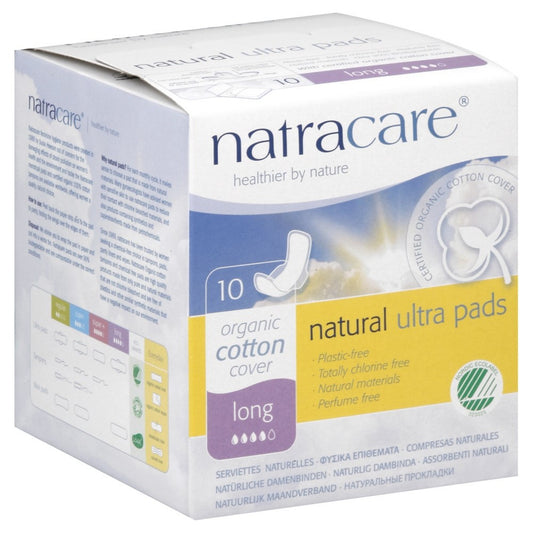 Natracare Ultra Long Pads With Wings (1x10 CT)-0